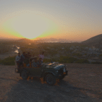 Jeep during Sunset Leopard Safari in Jawai Rajasthan